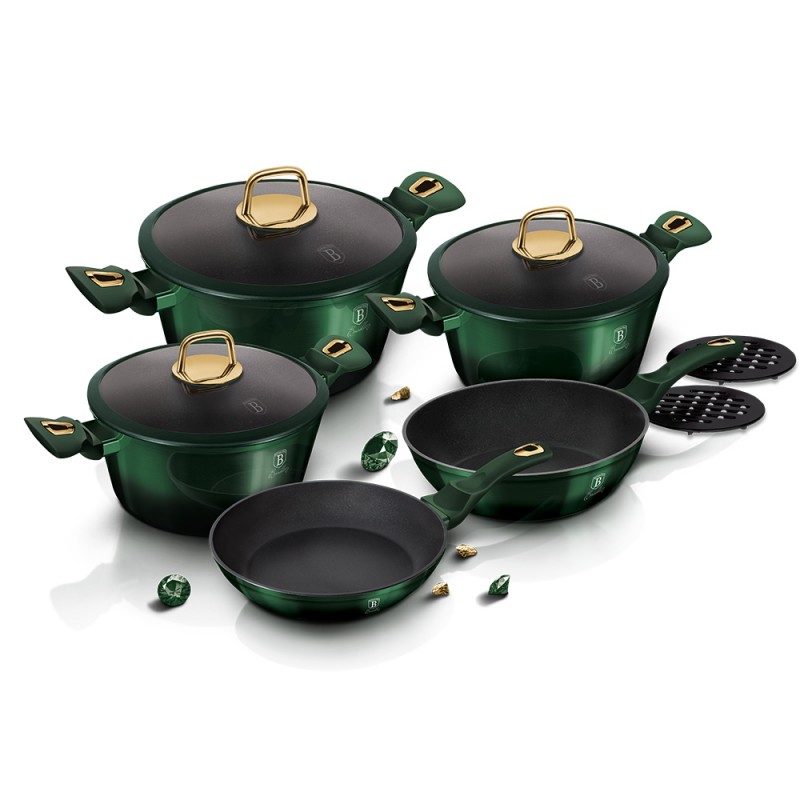 10 dalių puodų rinkinys Berlinger Haus BH-6065 Emerald