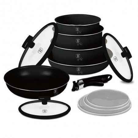 12 dalių puodų rinkinys Berlinger Haus BH-8248 Matte Black