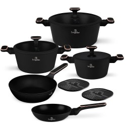 10 dalių puodų rinkinys Berlinger Haus BH-8362 Black Rose