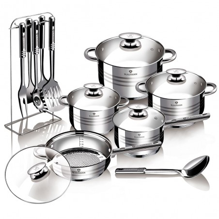 17 dalių virtuvės reikmenų ir puodų rinkinys Blaumann BL-3133 Gourmet Line