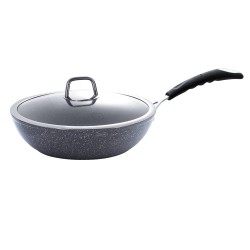 Wok keptuvė su dangčiu, 28 cm, “Stone Touch Line” Berlinger Haus BH-1160