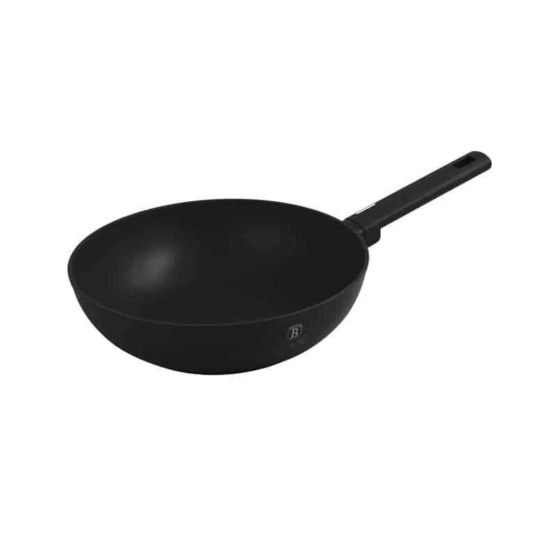 Wok keptuvė, 28 cm, Berlinger Haus BH-8180, matinės juodos spalvos