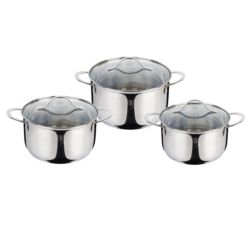 6 dalių puodų rinkinys Berlinger Haus BH-6662, Silver Jewellery Collection