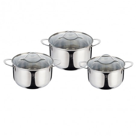 6 dalių puodų rinkinys Berlinger Haus BH-6662, Silver Jewellery Collection